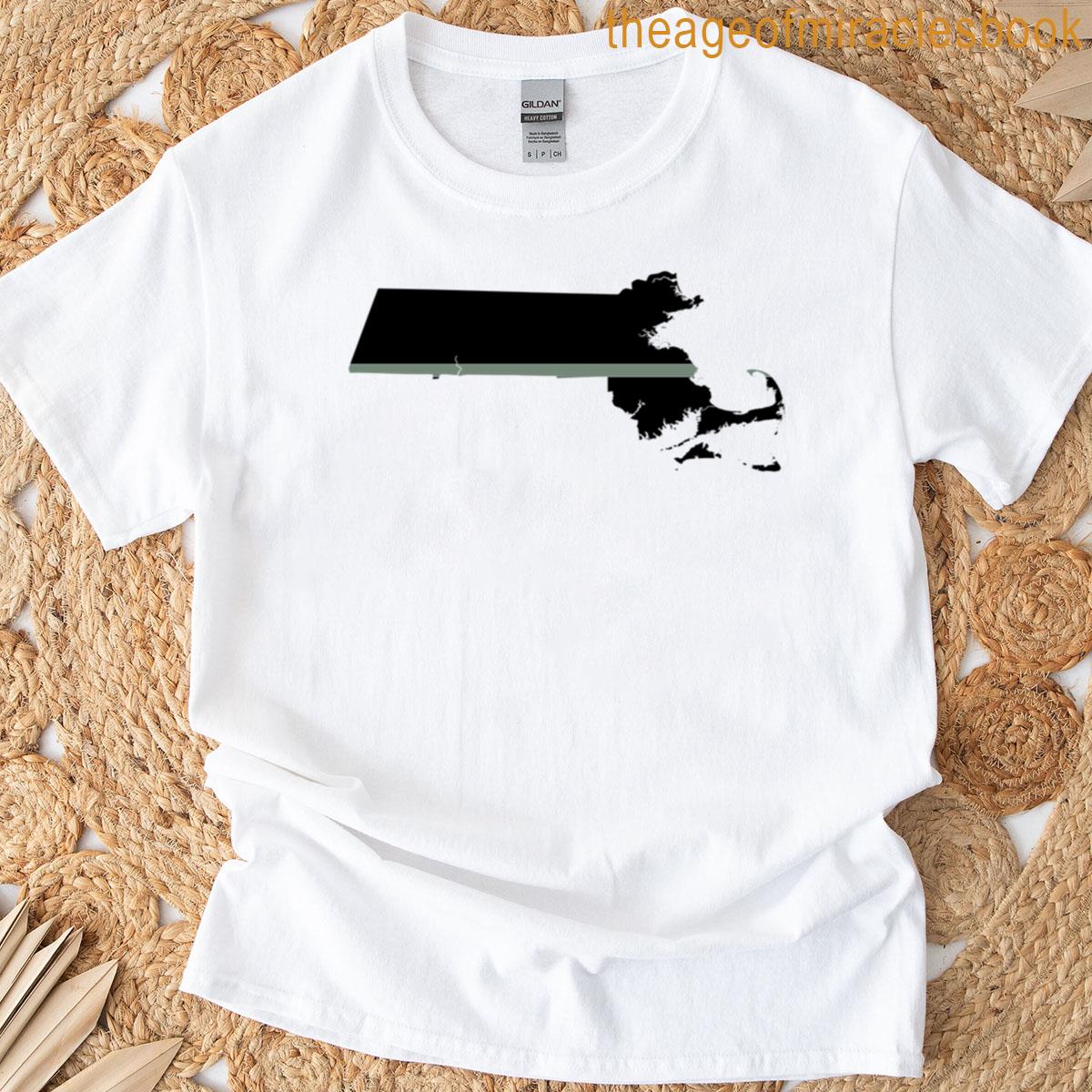 Massachusetts Thin Silver Line T-shirt