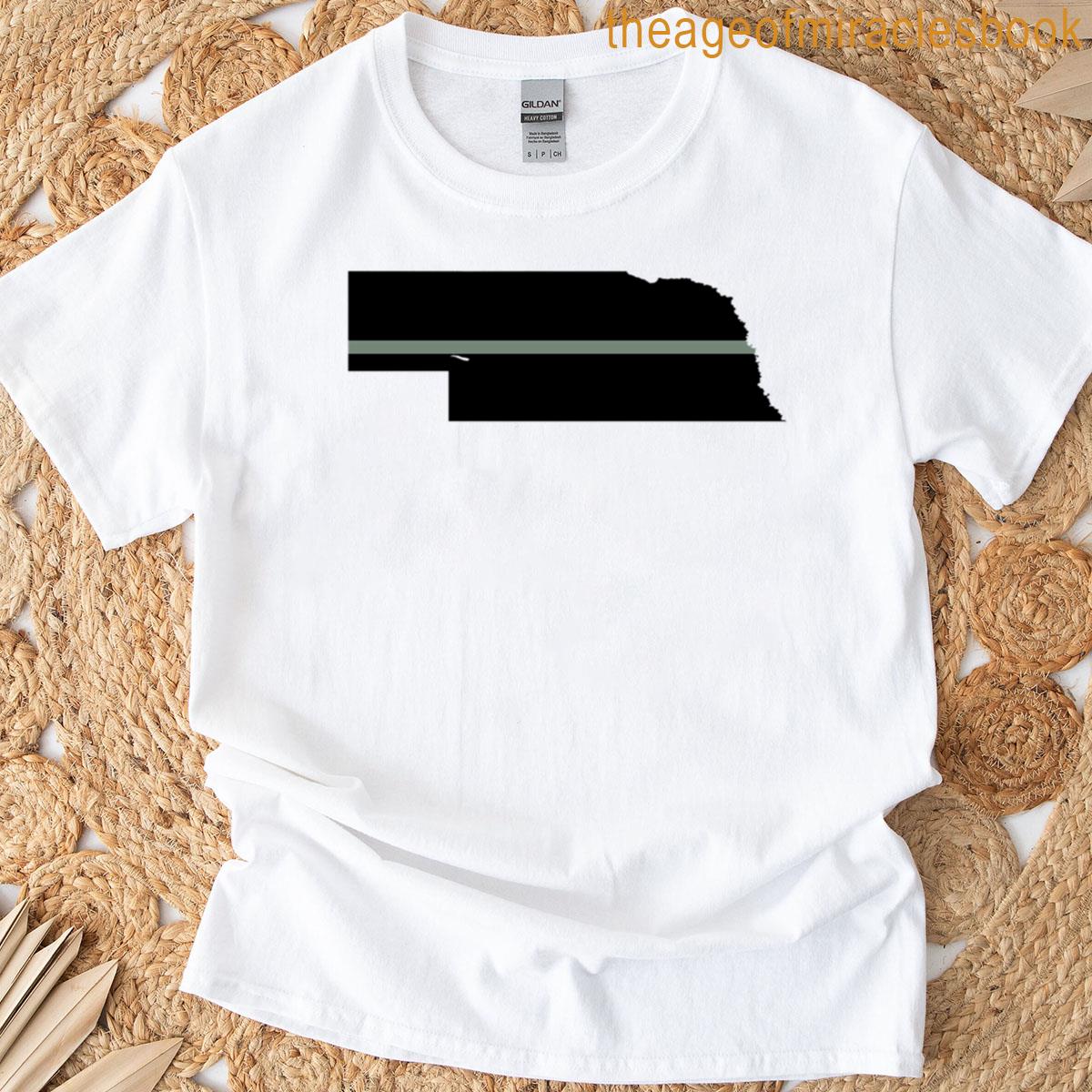 Nebraska Thin Silver Line T-shirt