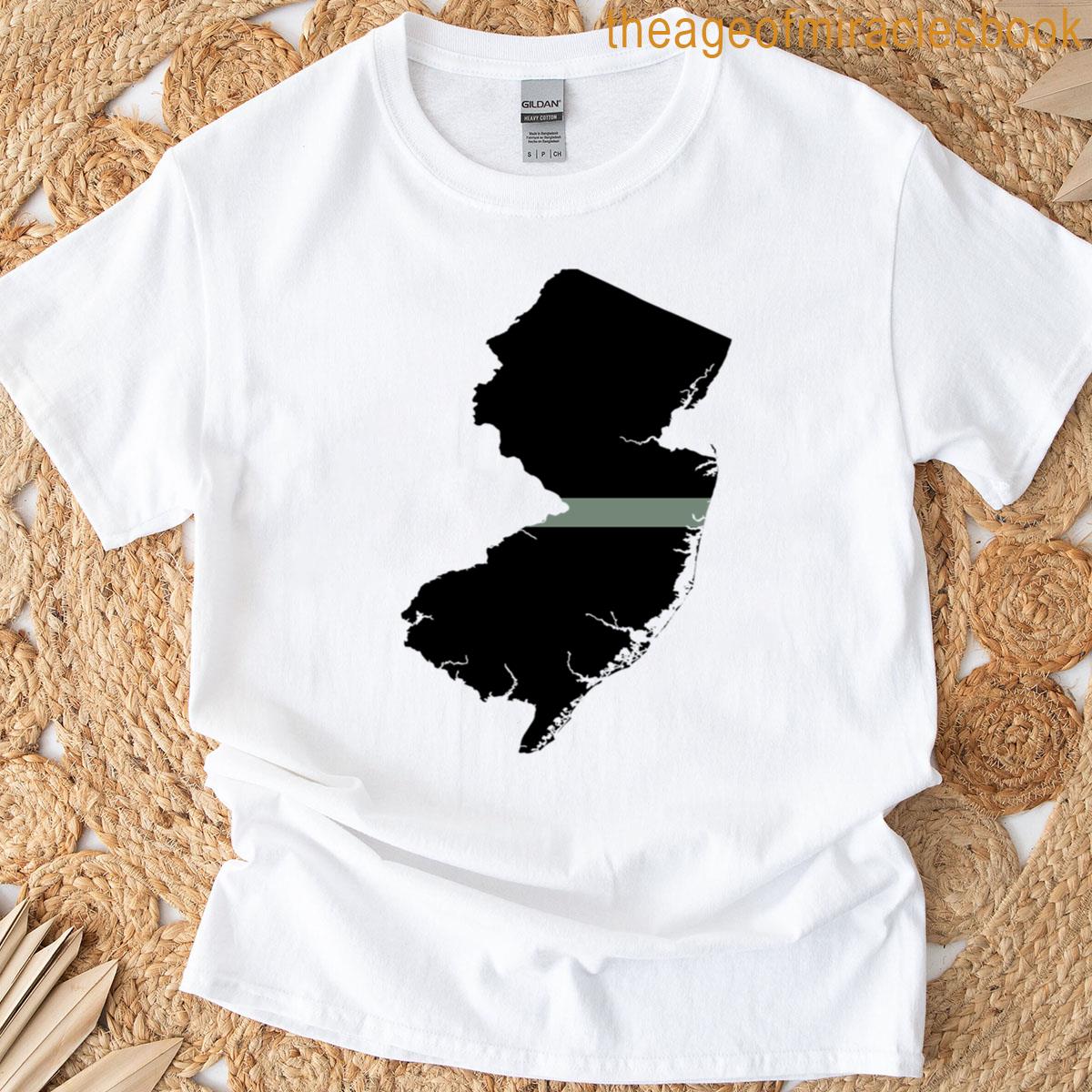 New Jersey Thin Silver Line T-shirt
