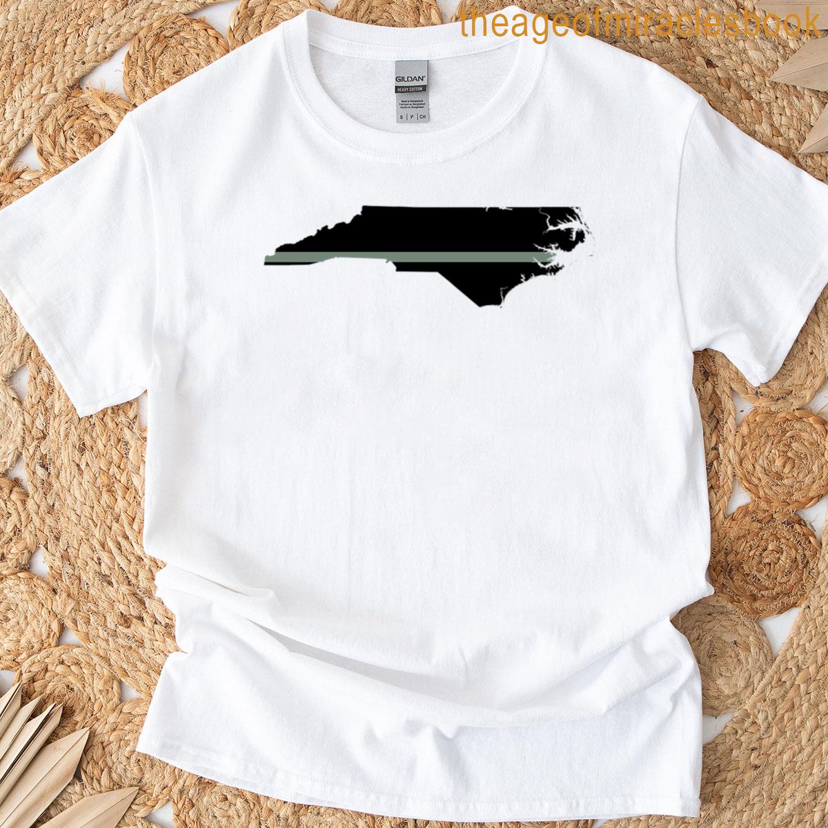 North Carolina Thin Silver Line T-shirt