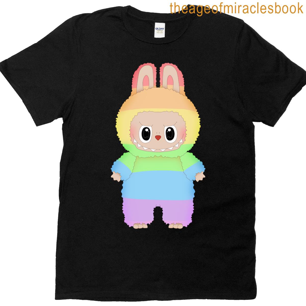 Pastel Pride Labubu Sticker T-shirt