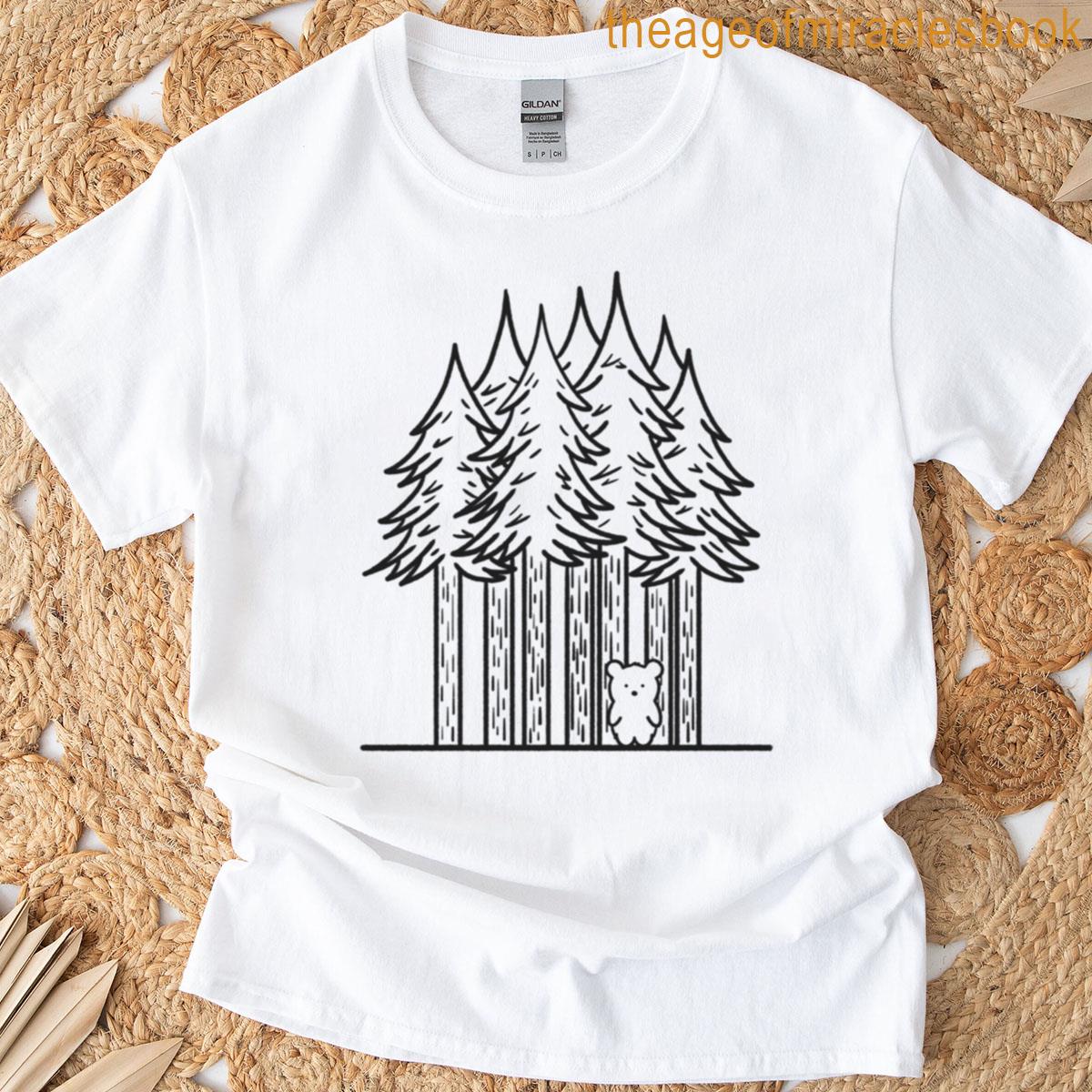 Polar Bear In The Forest T-shirt