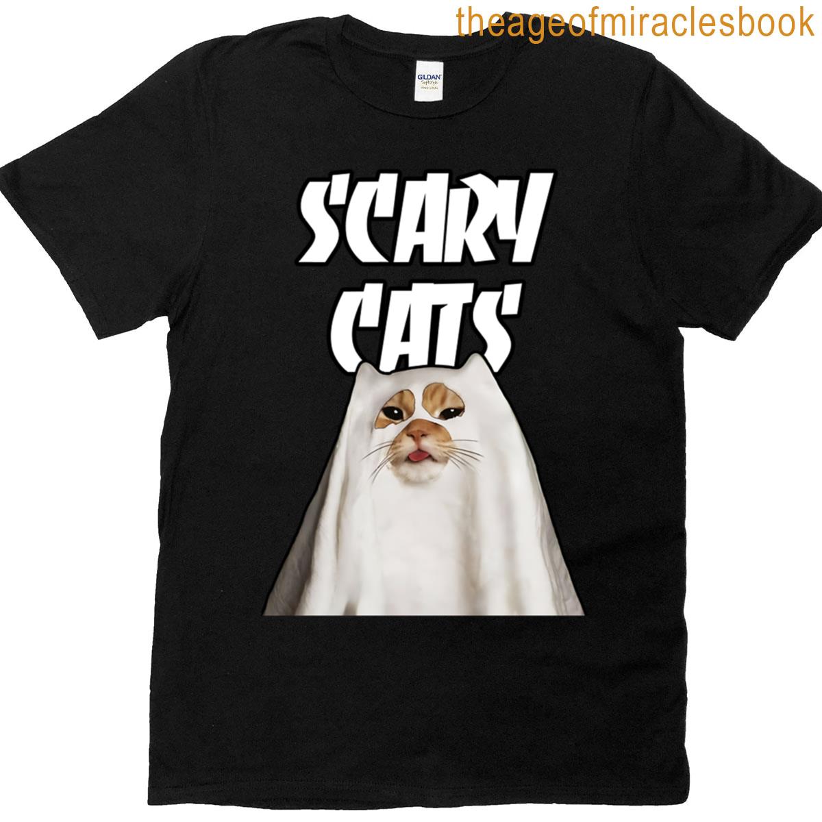 Scary Cat Ghost T-shirt