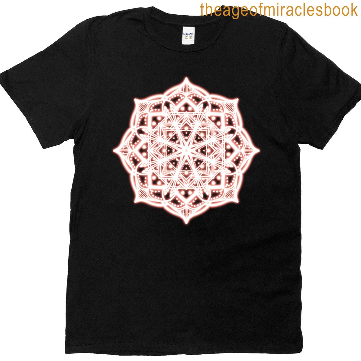 Vibrant Rose Mandala Art T-shirt