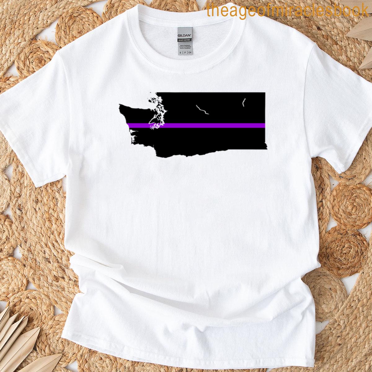 Washington State Thin Purple Line T-shirt
