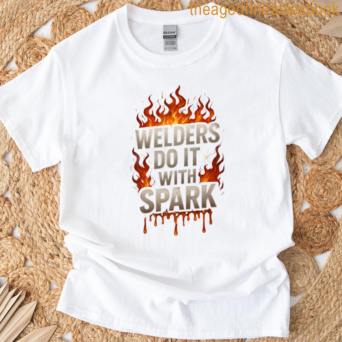 Welders Do It With Spark Oversized T-shirt