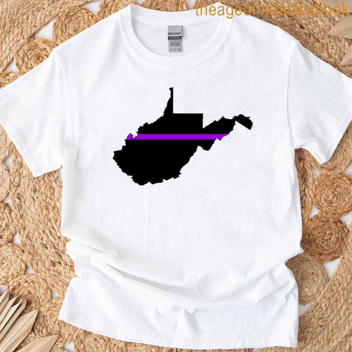 West Virginia Thin Purple Line T-shirt