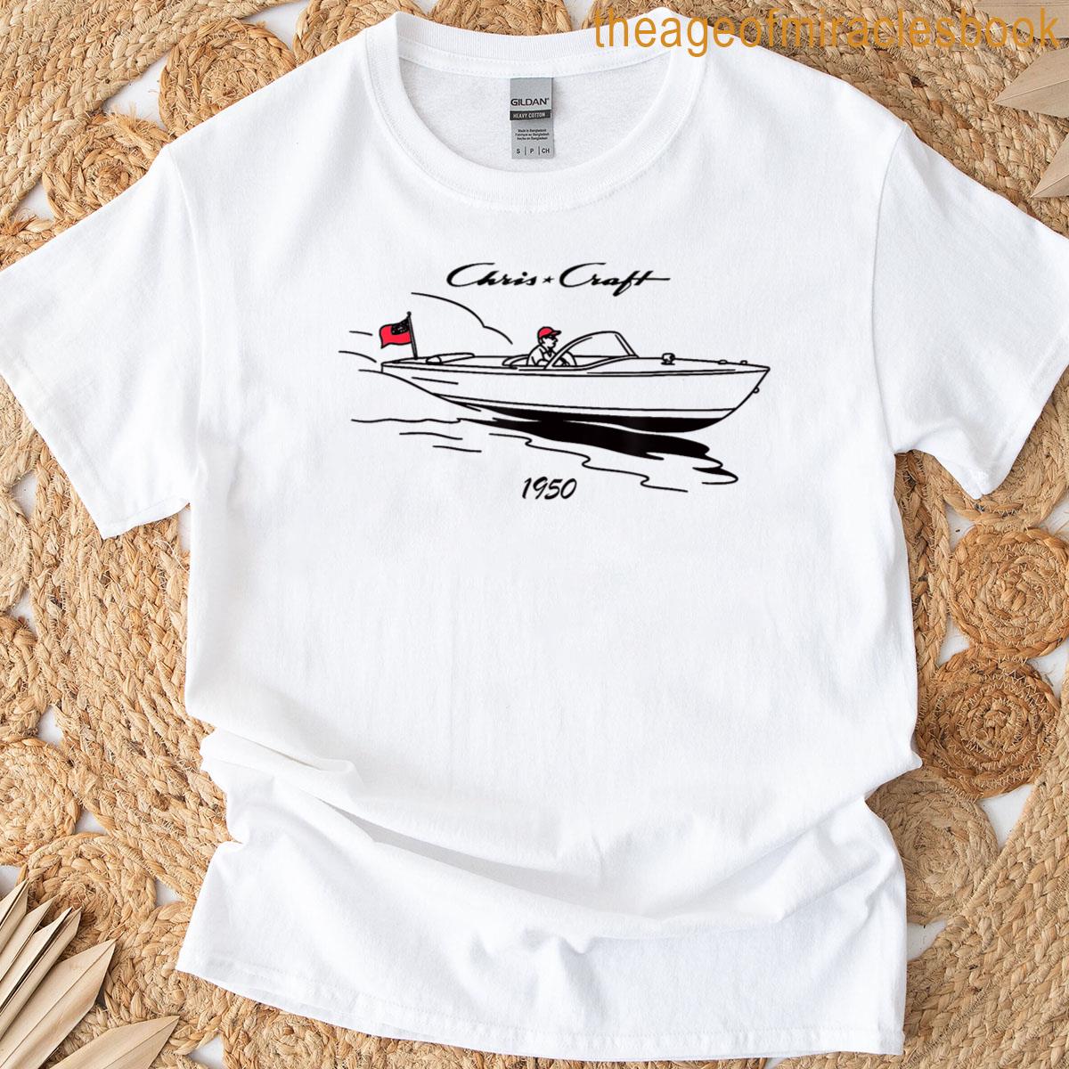 1950s Chris Craft Print On Front T-shirt