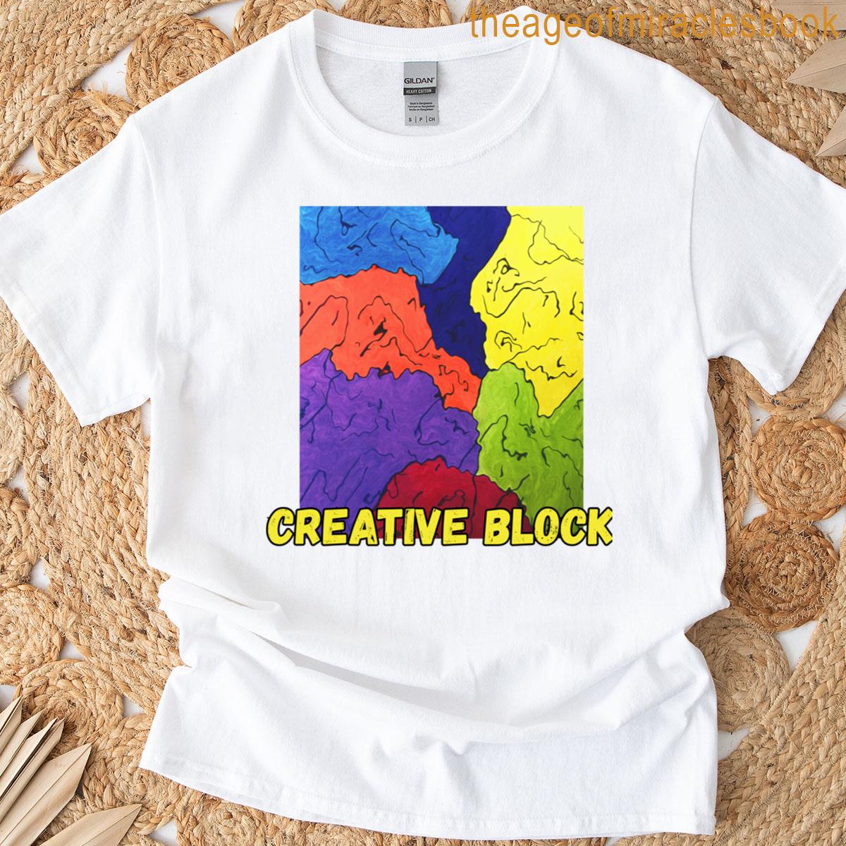 Creative Block Abstract Pop Art Design T-shirt