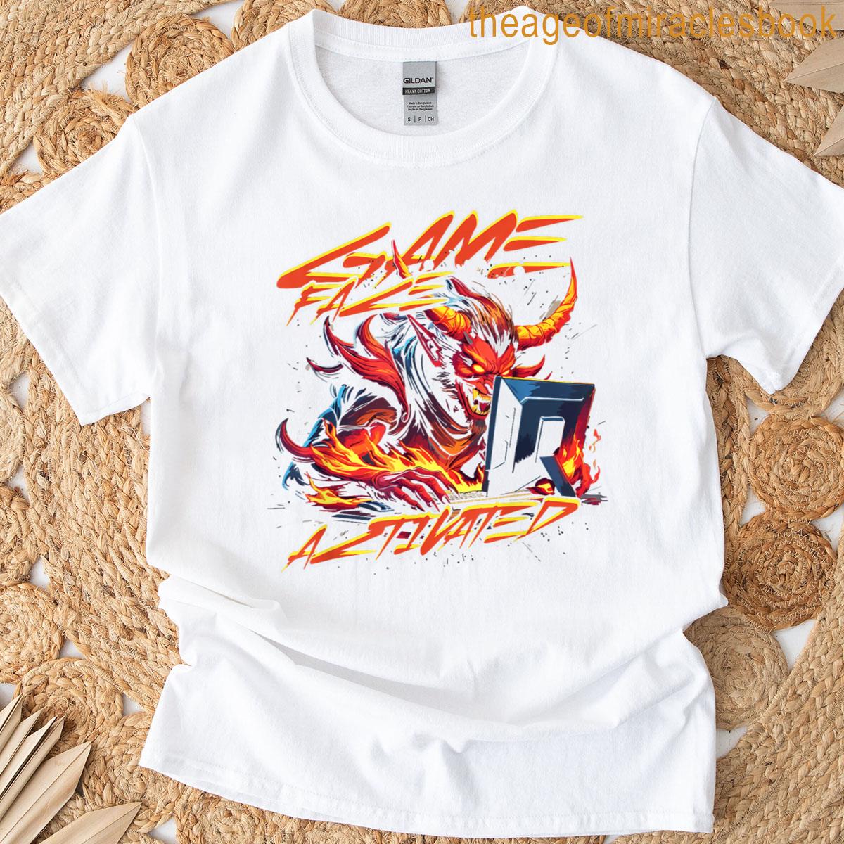 Esports Multiplayer Gamers Game Face Activated T-shirt