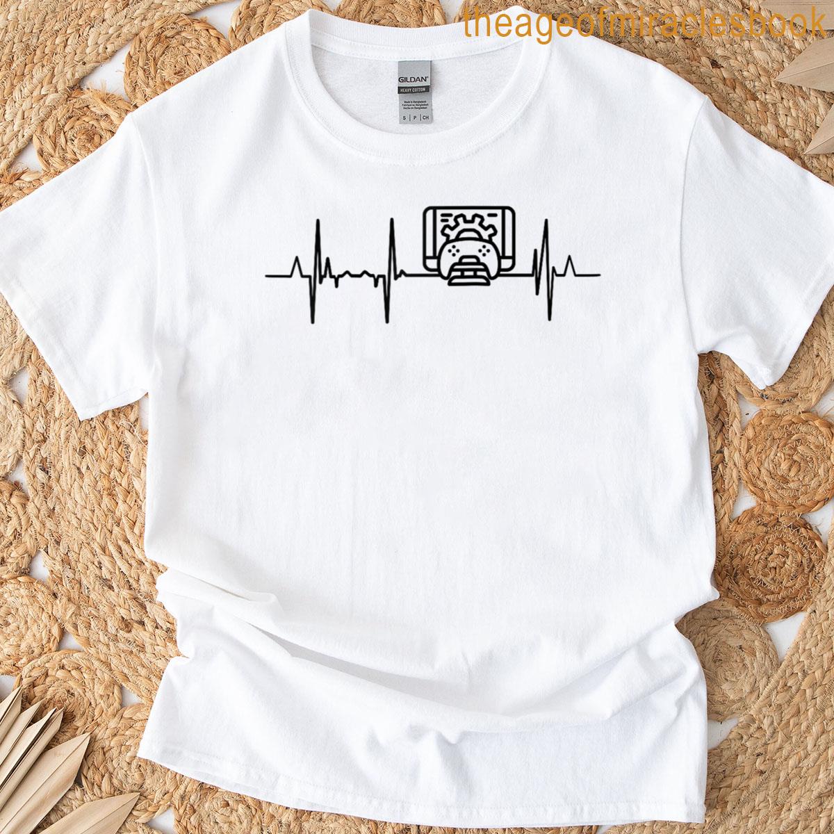 Game Development Heartbeat Game Designer Ecg Raglan Baseball Tee T-shirt