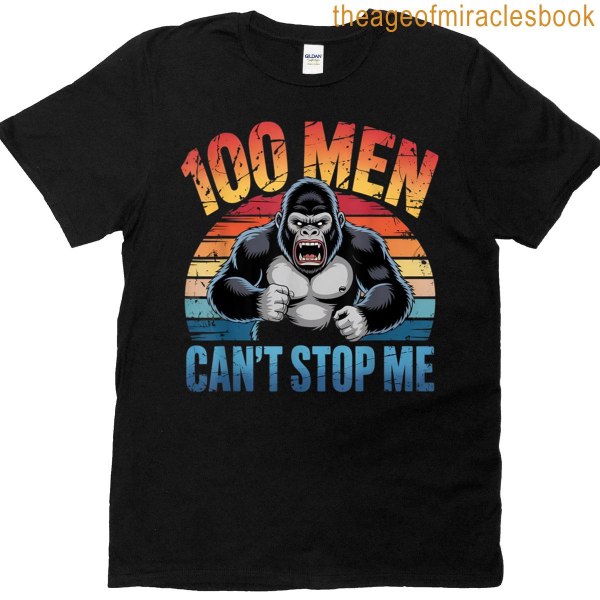 100 Men Vs Gorilla T-shirt