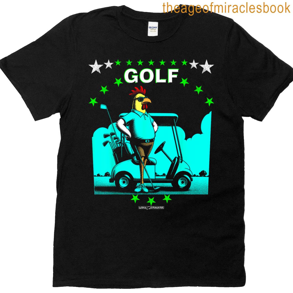 A Golfing Chicken – Funny Golf Animals T-shirt