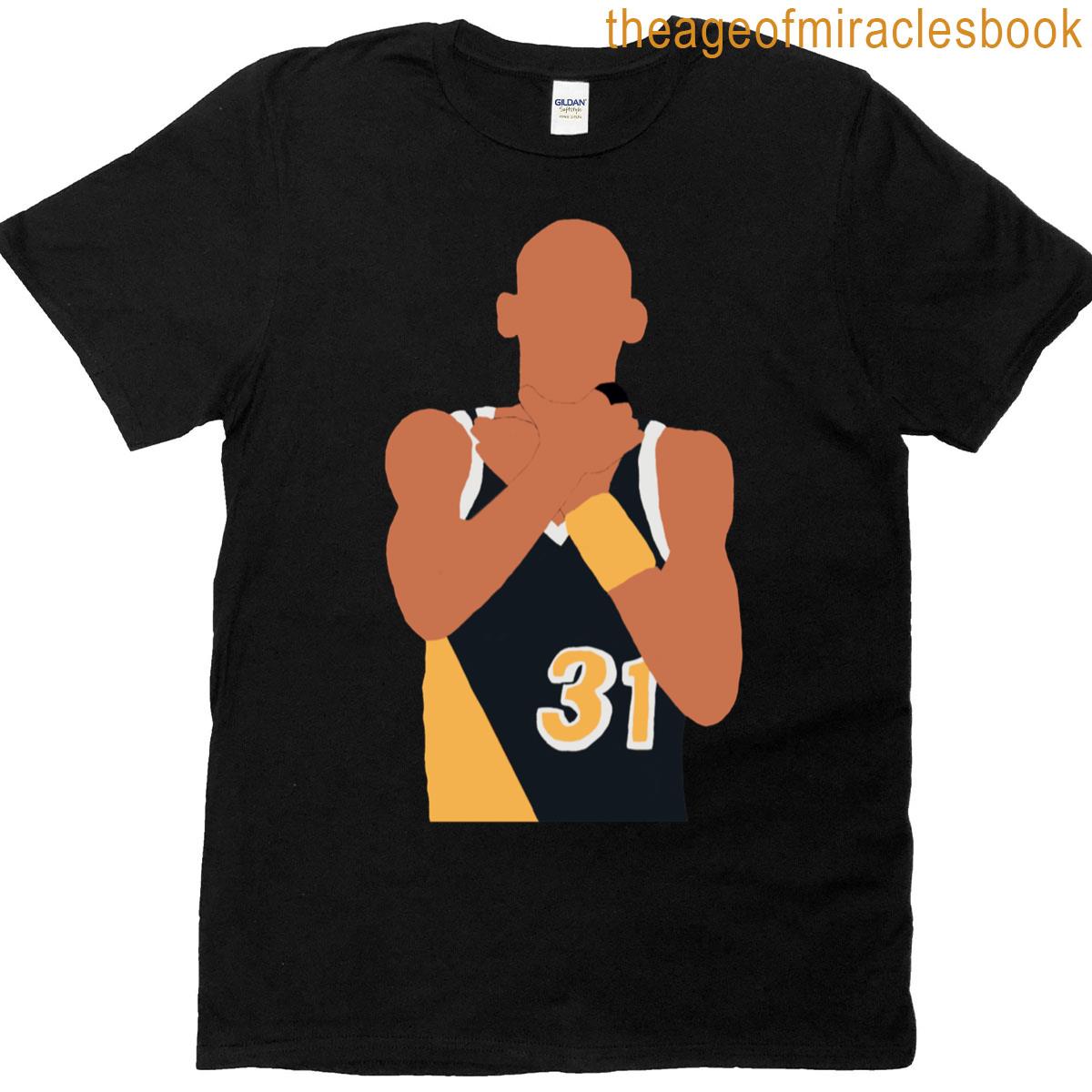Reggie Miller Choke Sign T-shirt
