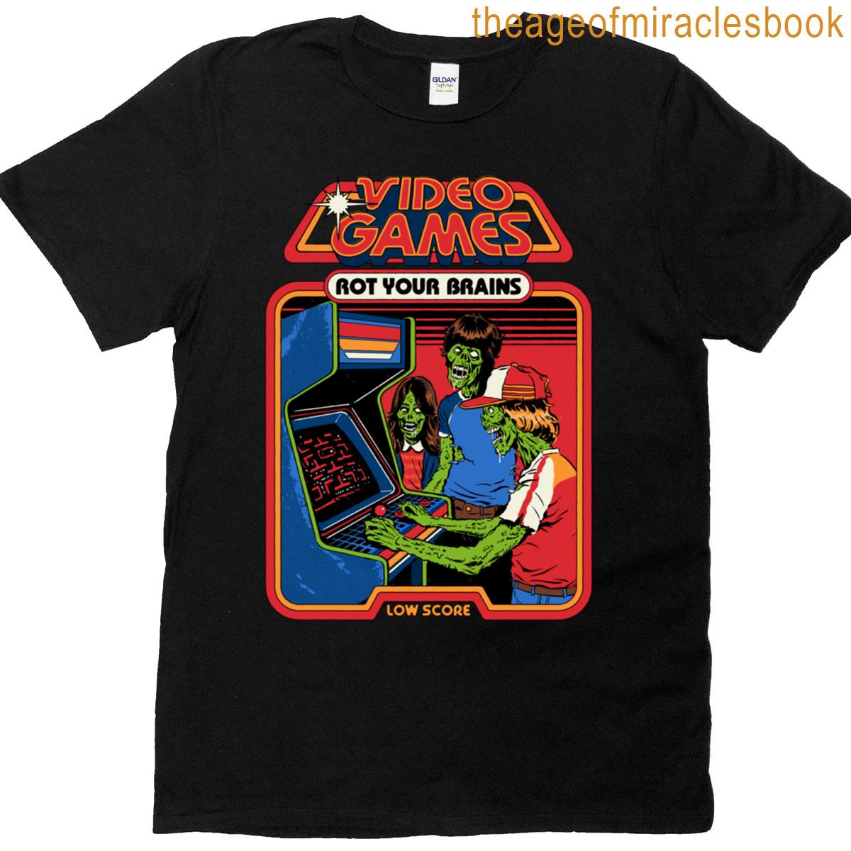 Video Games Rot Your Brains T-shirt