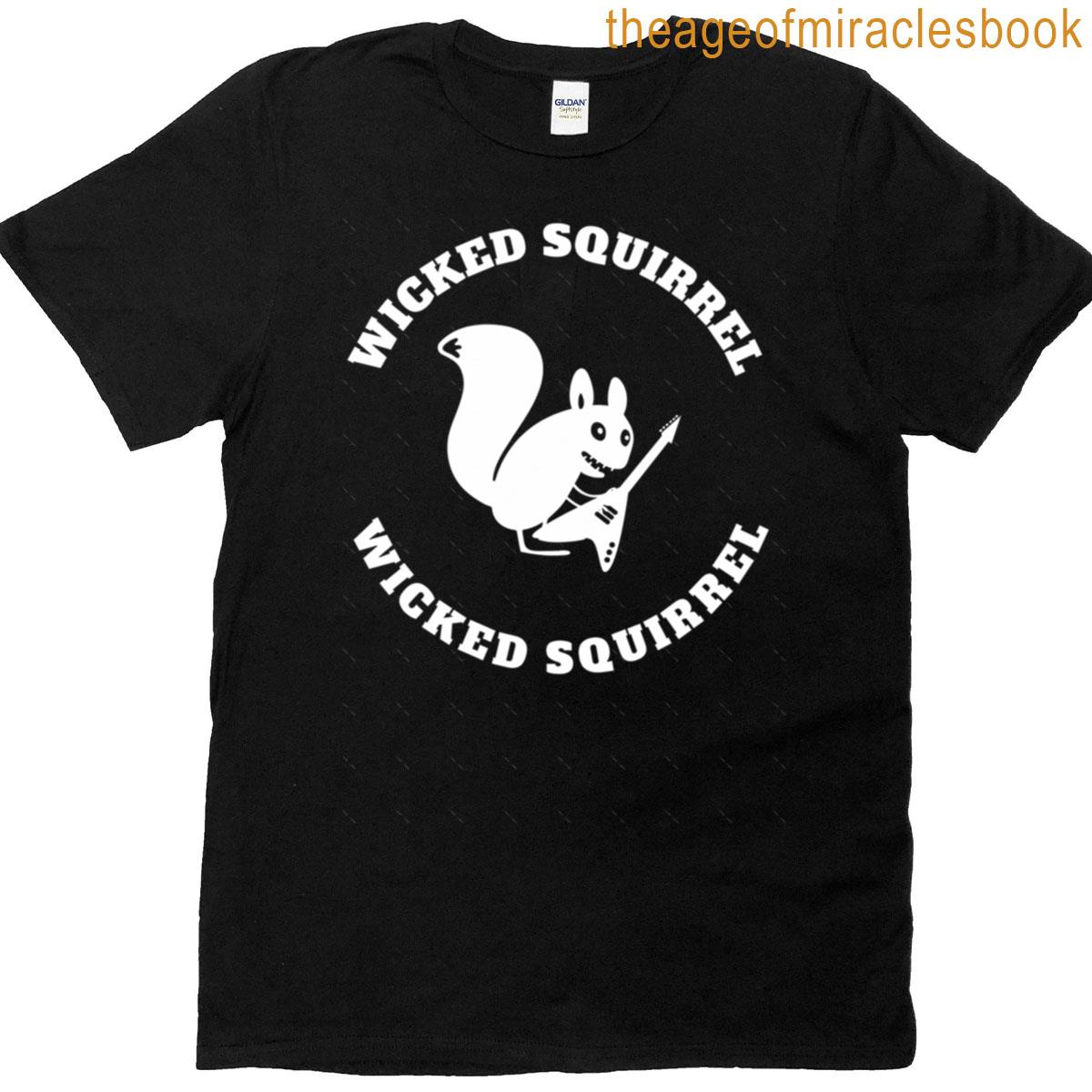 Wicked Squirrel White Logo Oversized T-shirt