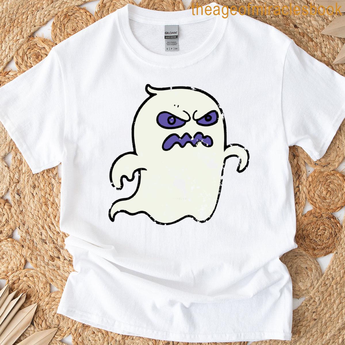 Halloween Grumpy Ghost 02 – Vintage Spooky Ghost T-shirt