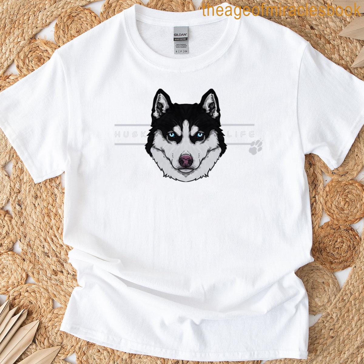 Husk Life – Stylized Husky Head T-shirt