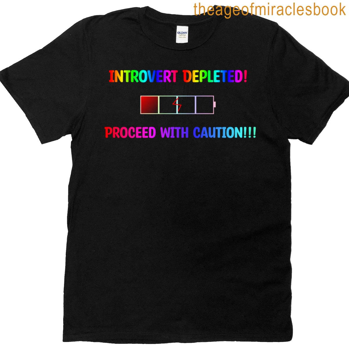 Introvert Social Energy Depleted T-shirt