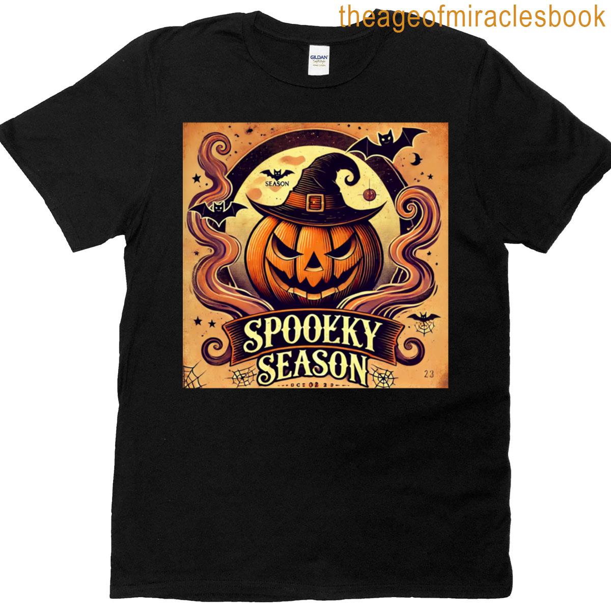 Retro-inspired Halloween-themed Design T-shirt