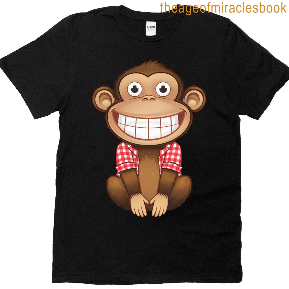 A Cartoon Monkey Oversized T-shirt