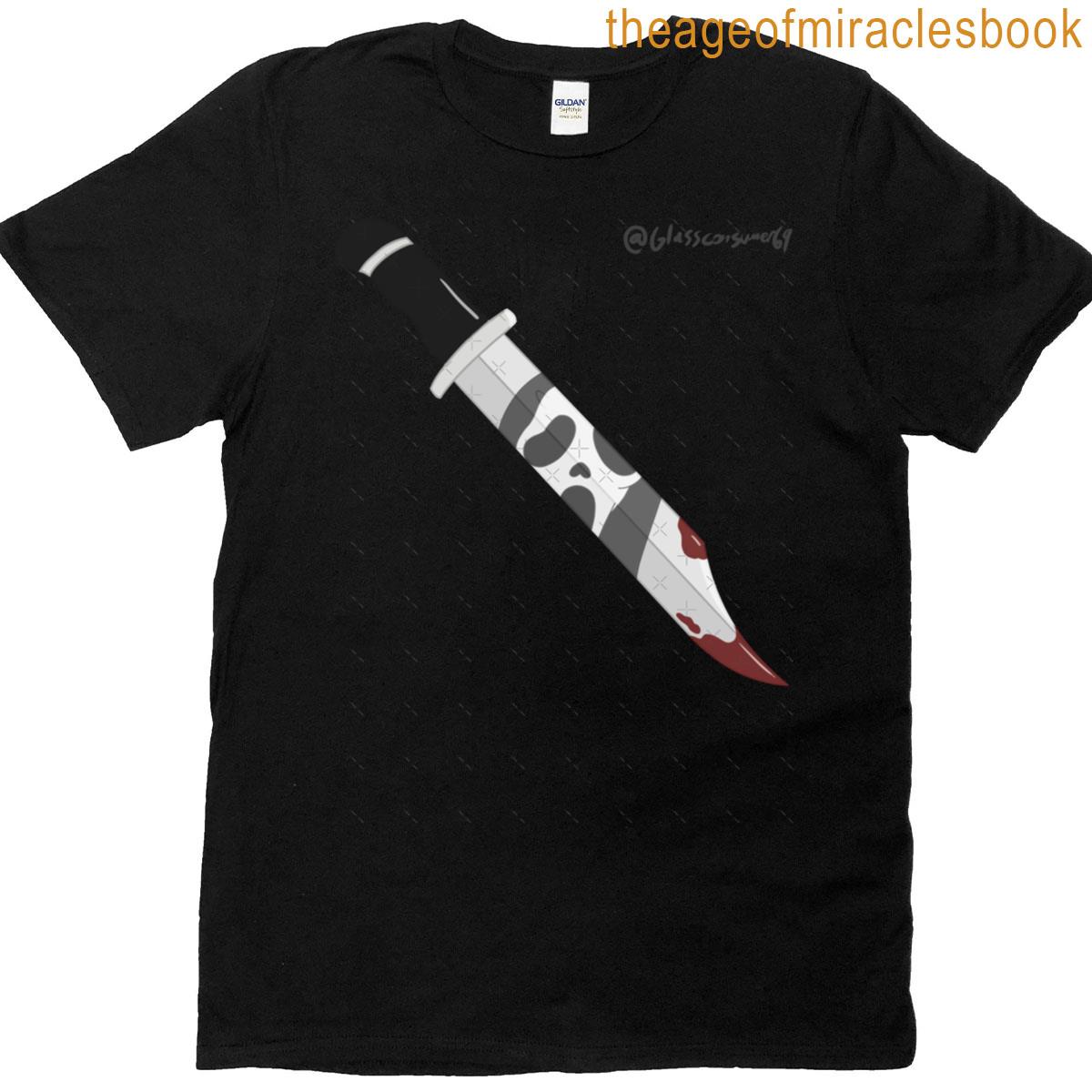 Ghost Face Knife Oversized T-shirt