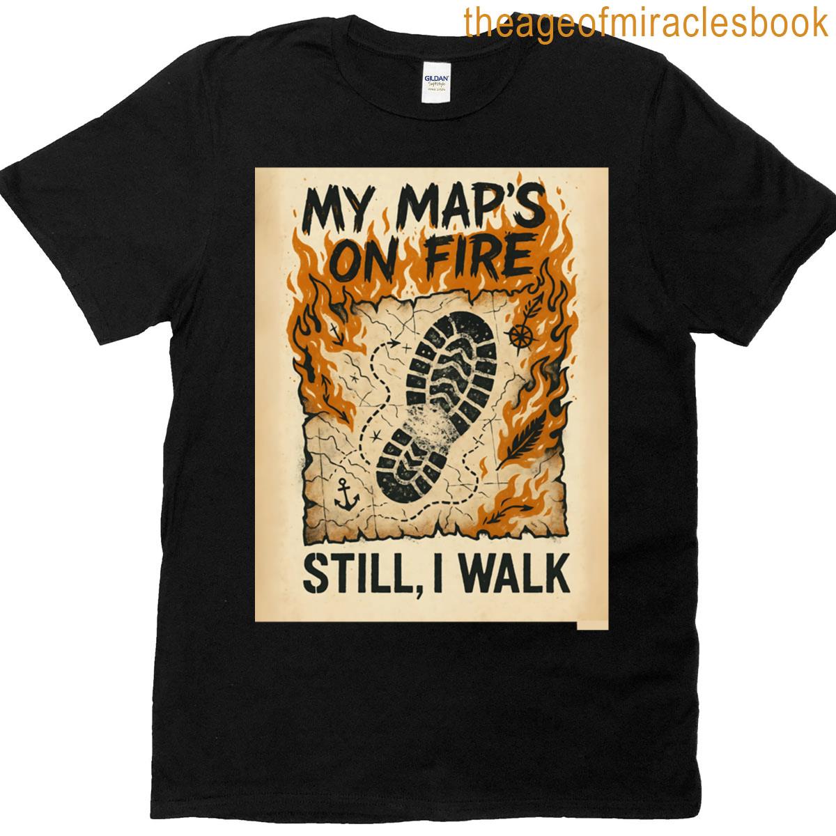 My Maps On Fire Oversized T-shirt