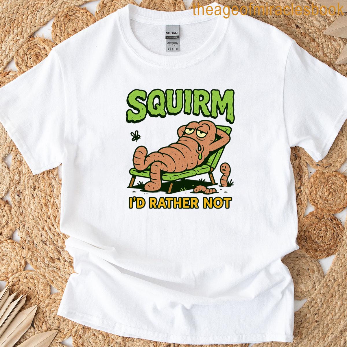Reluctant Squirm Lounging T-shirt