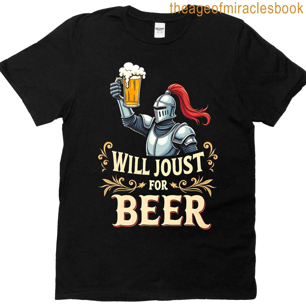 Spirited Will Joust For Beer – Armor Ale Premium T-shirt