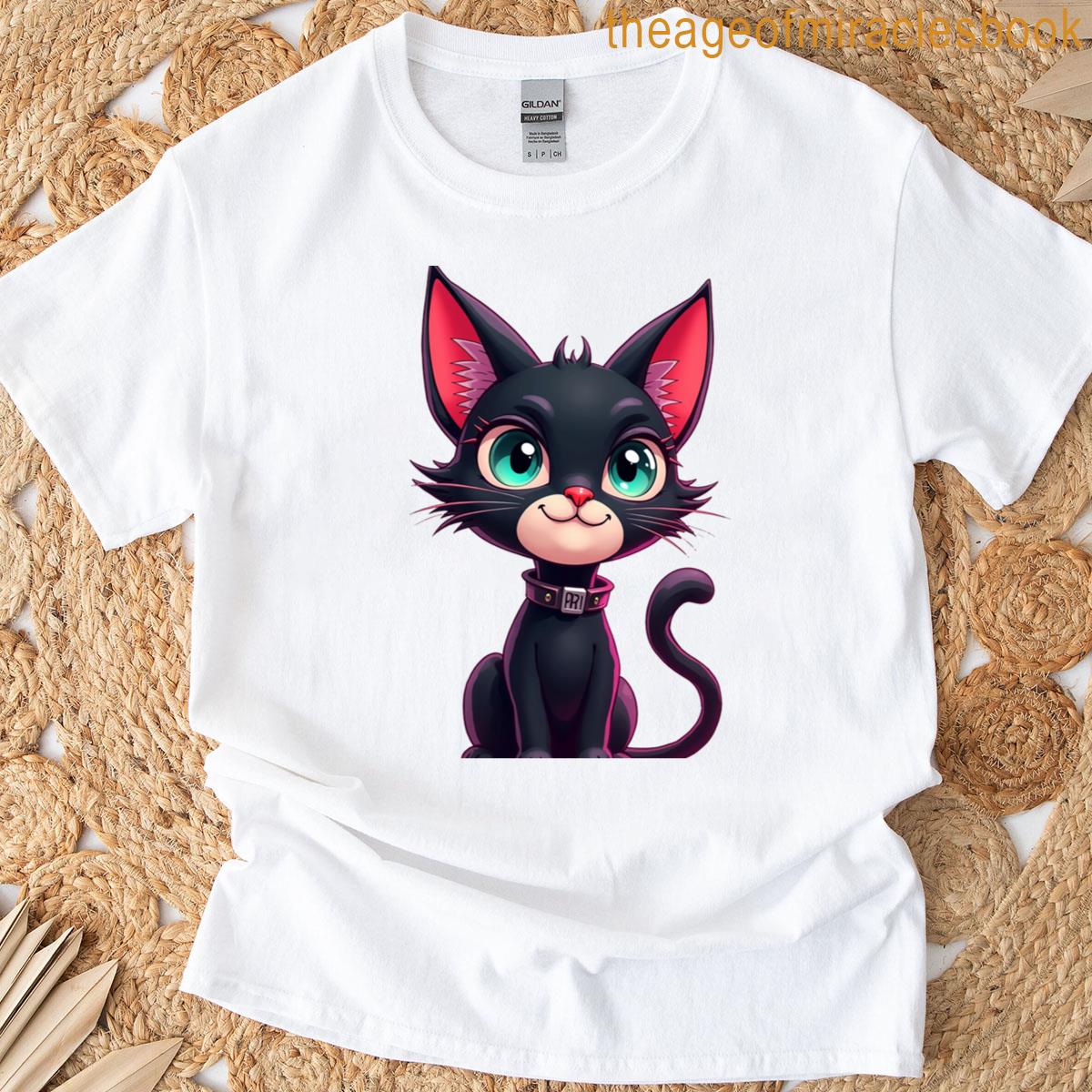 Black Kitten With Bright Eyes T-shirt