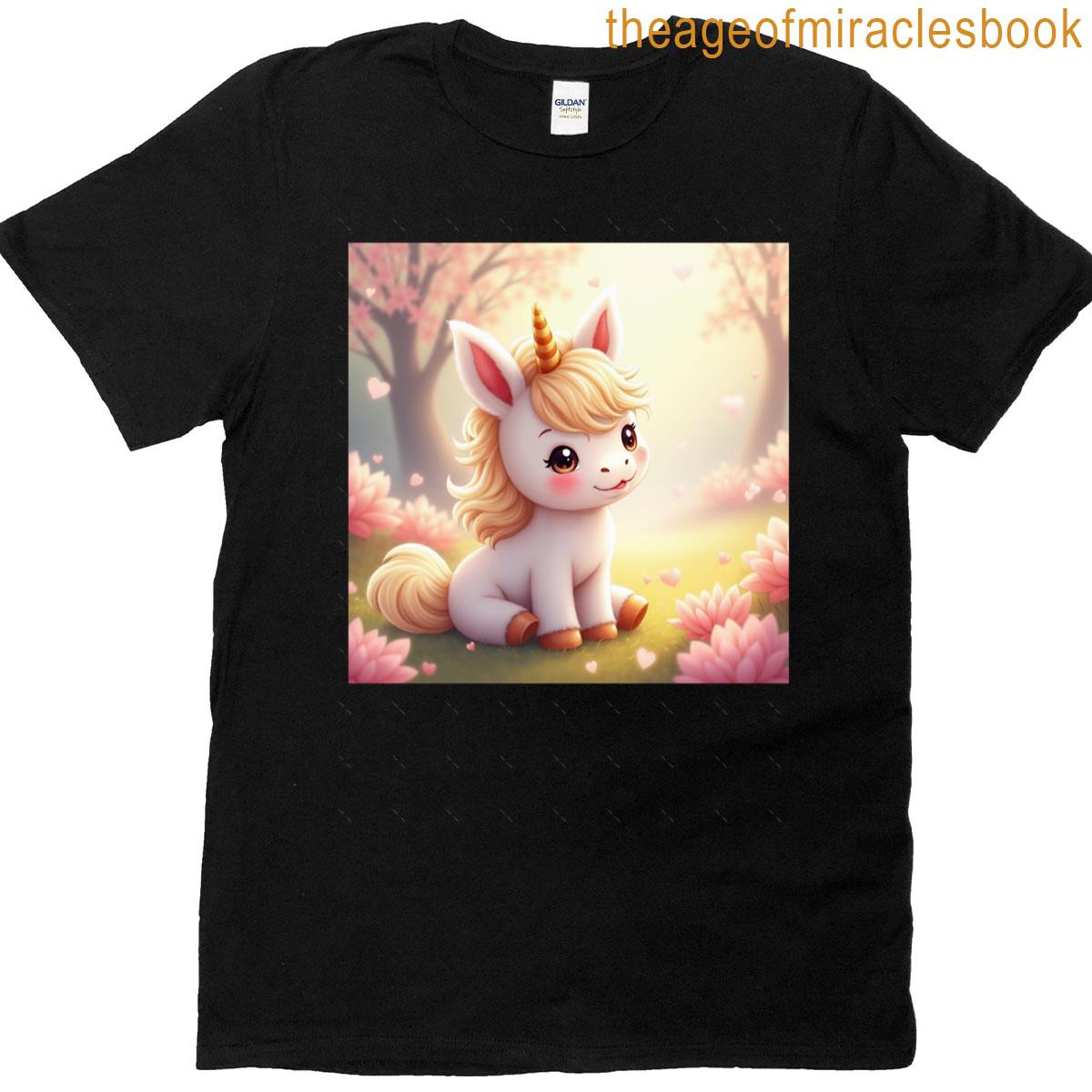 Cute Pony With Flowers Oversized T-shirt
