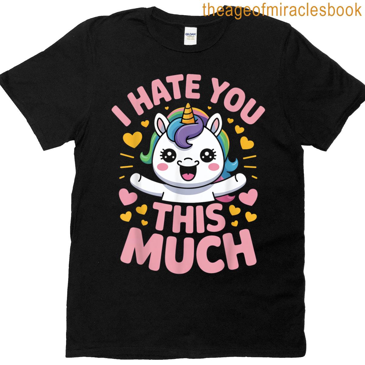 Cute Unicorn With Sarcastic Saying T-shirt