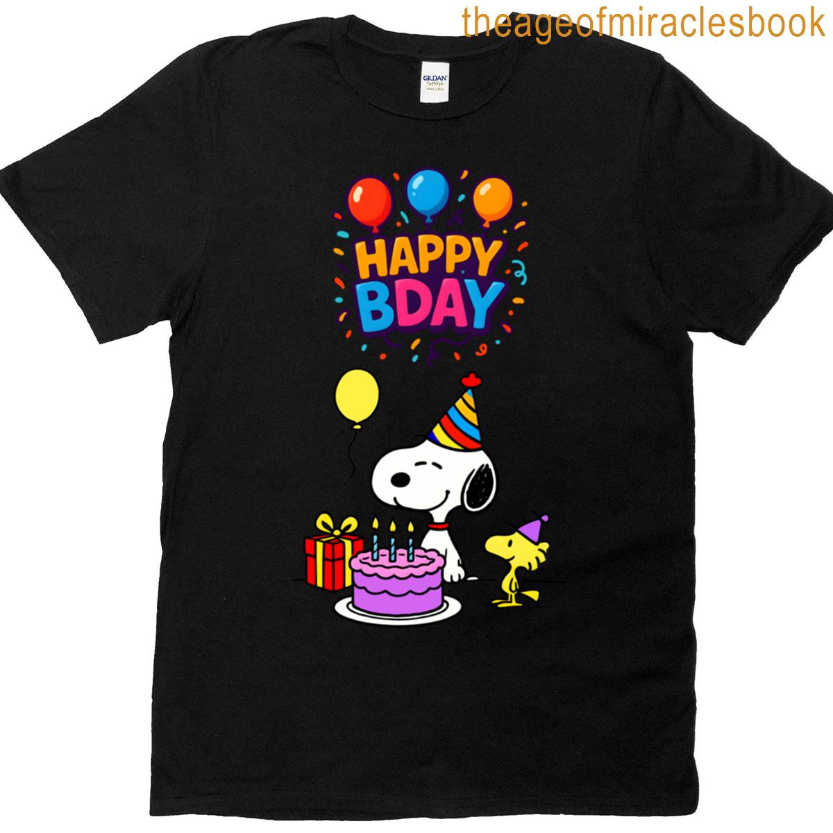 Snoopy Happy Birthday Oversized T-shirt