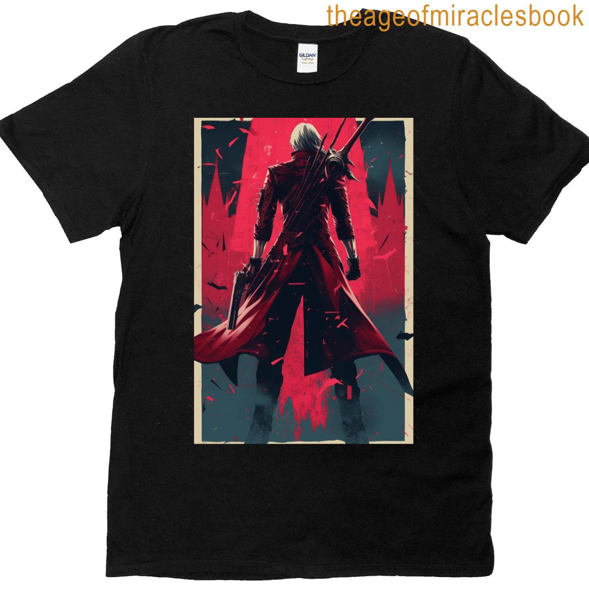 Dante – Devil May Cry Vintage Poster Oversized T-shirt