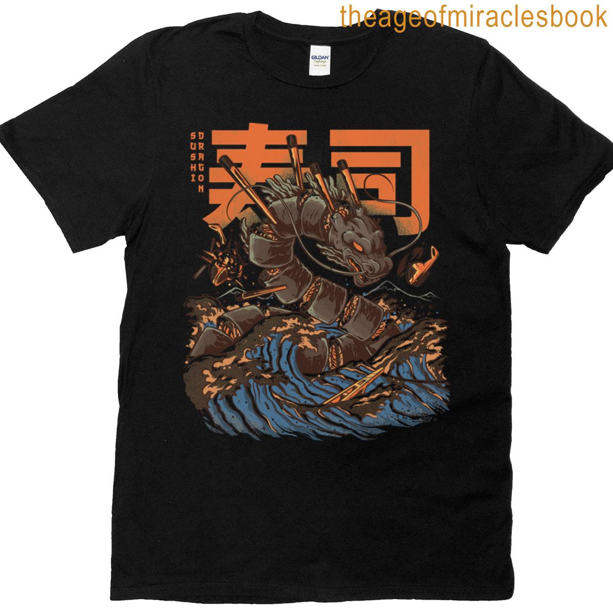 Great Sushi Dragon Oversized T-shirt