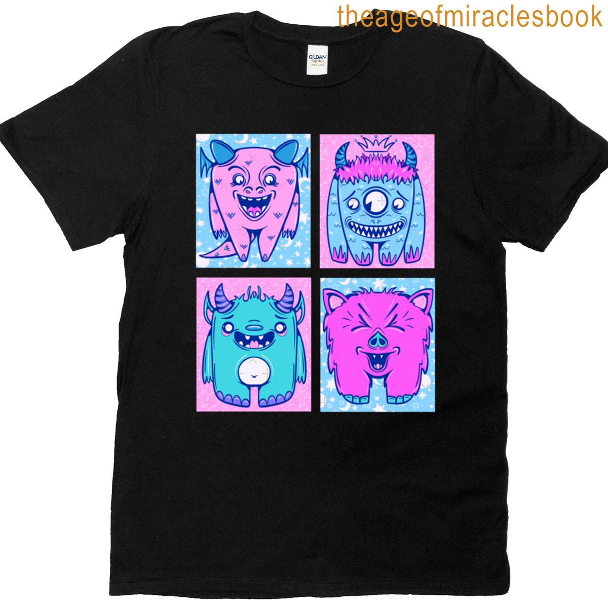 Pastel Strange Creature Features V2 T-shirt