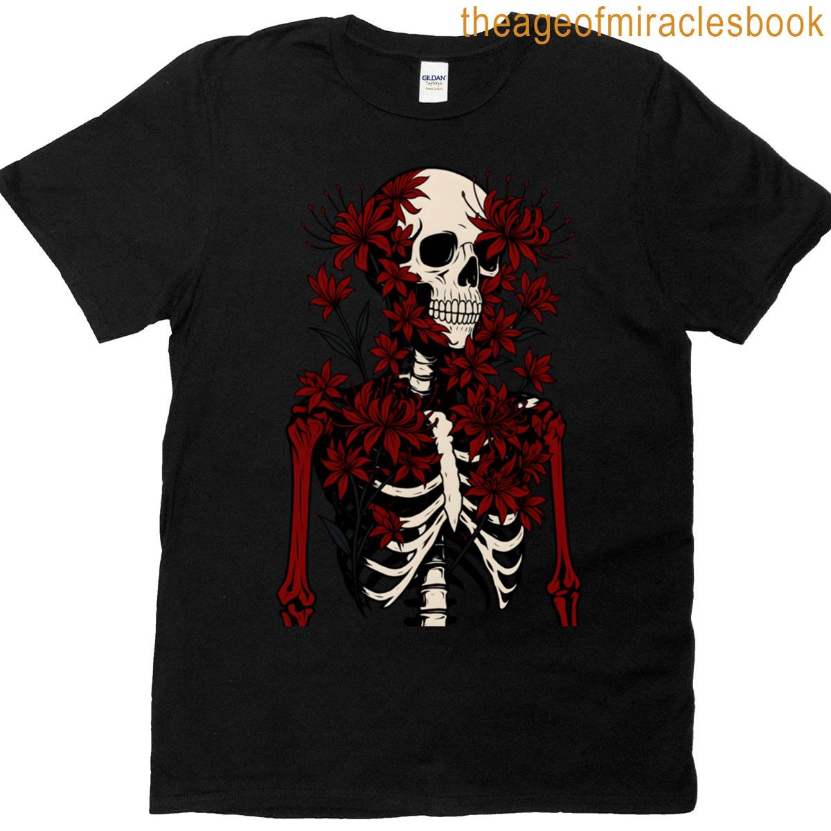 Red Spider Lily Skeleton T-shirt