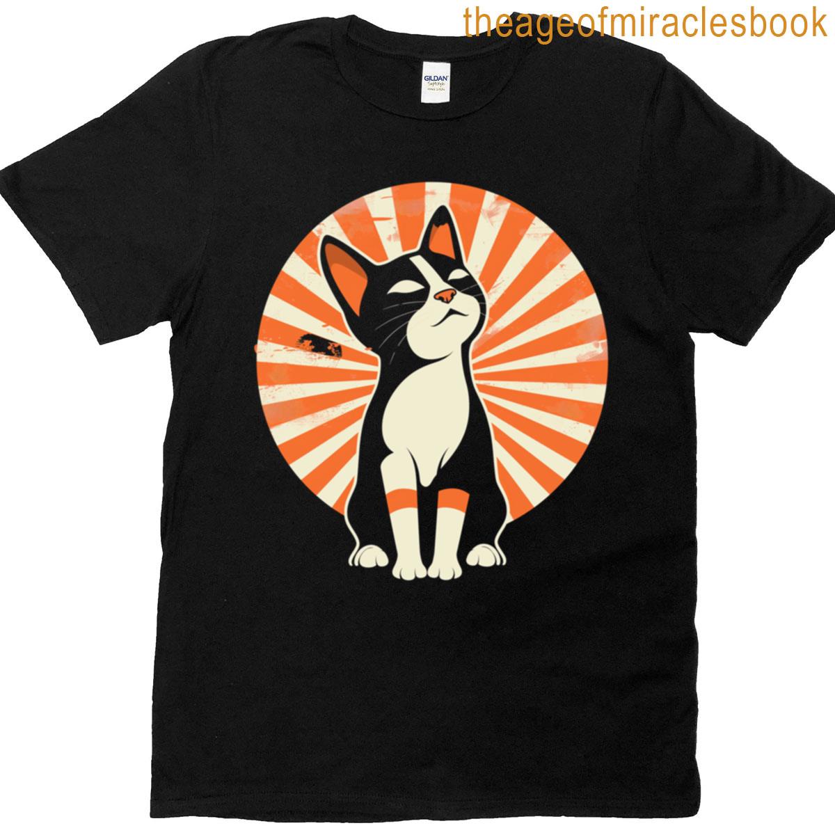 Vintage Japanese Cat Pullover T-shirt