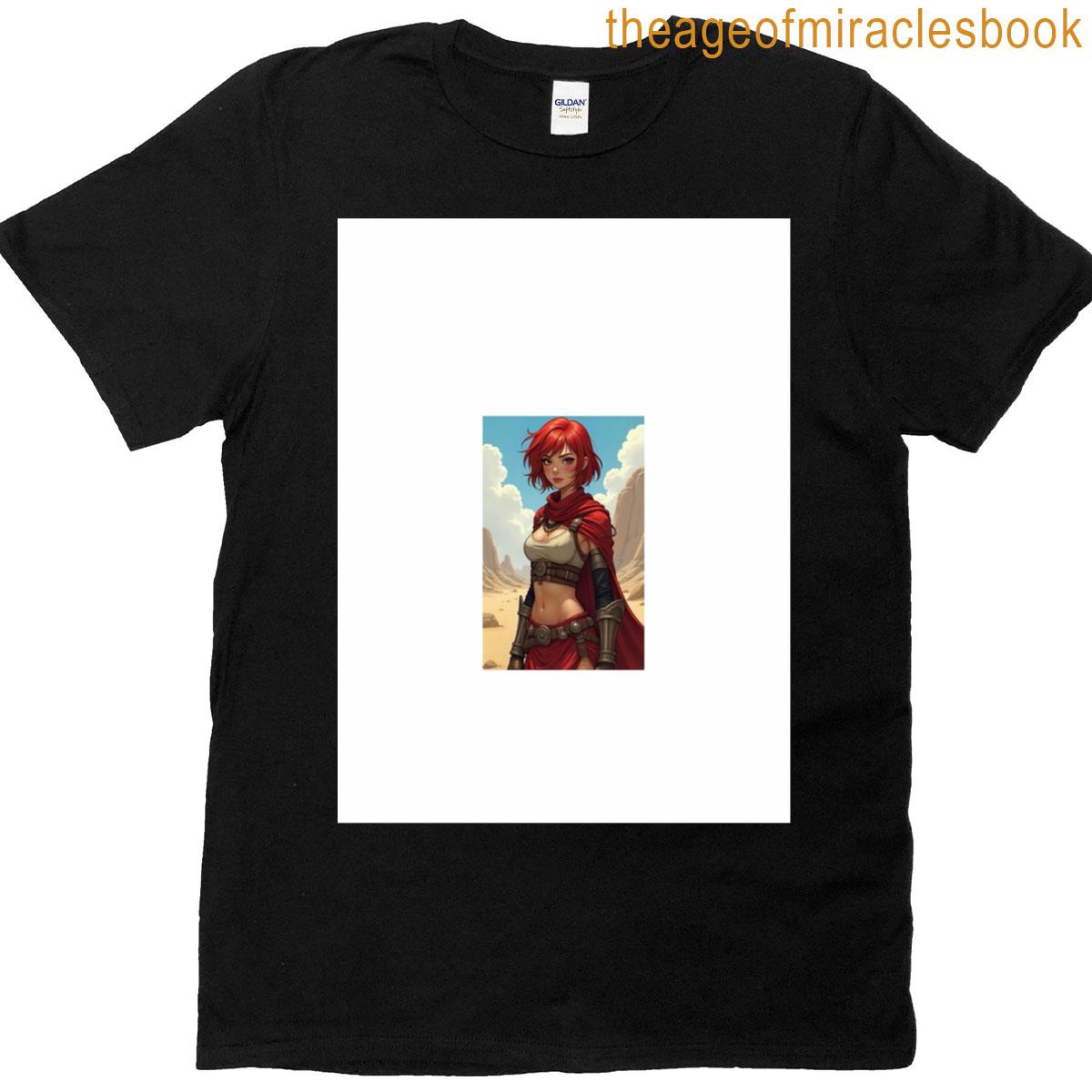 Warrior In Red Graphic T-shirt
