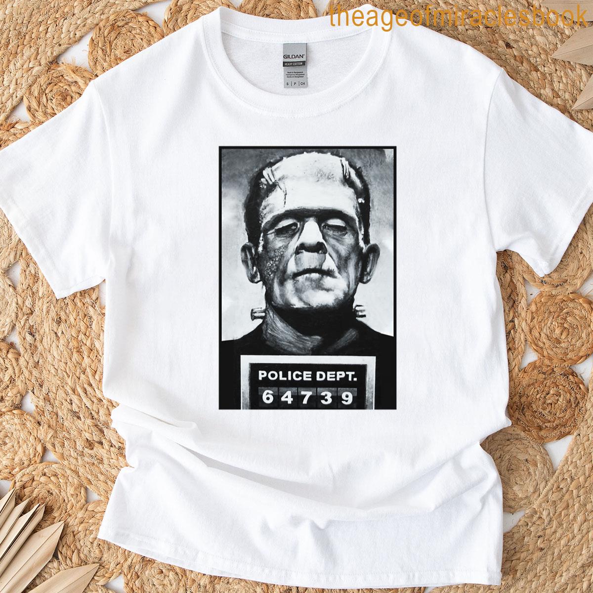 Frankenstein Mugshot Oversized T-shirt
