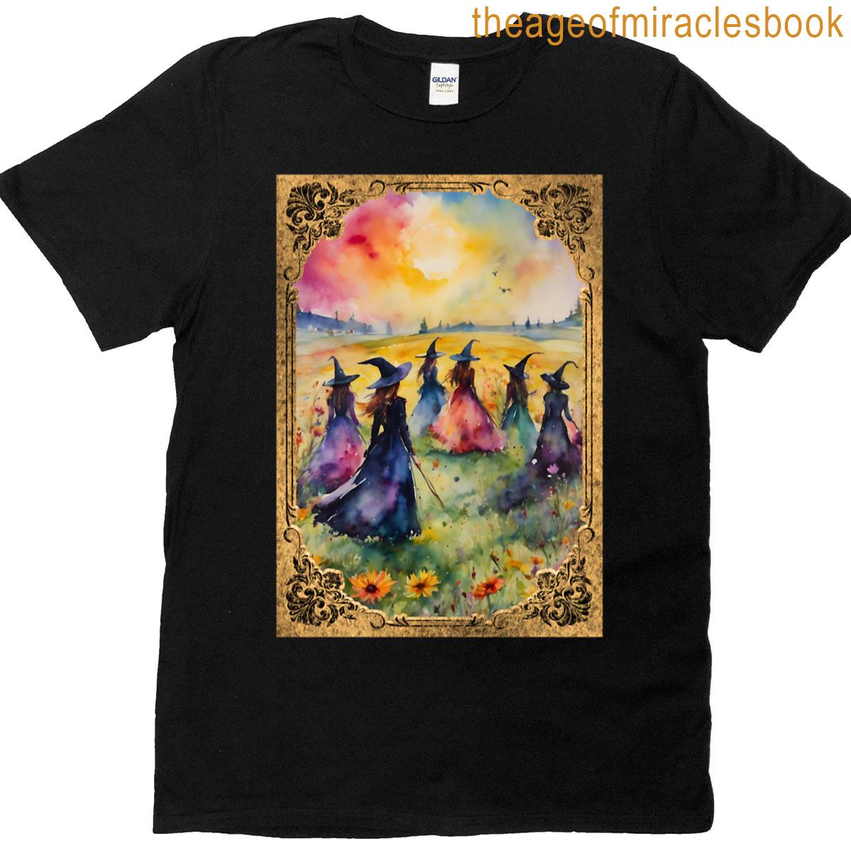 Midsummer Witches Gather By Lyra Obrien T-shirt