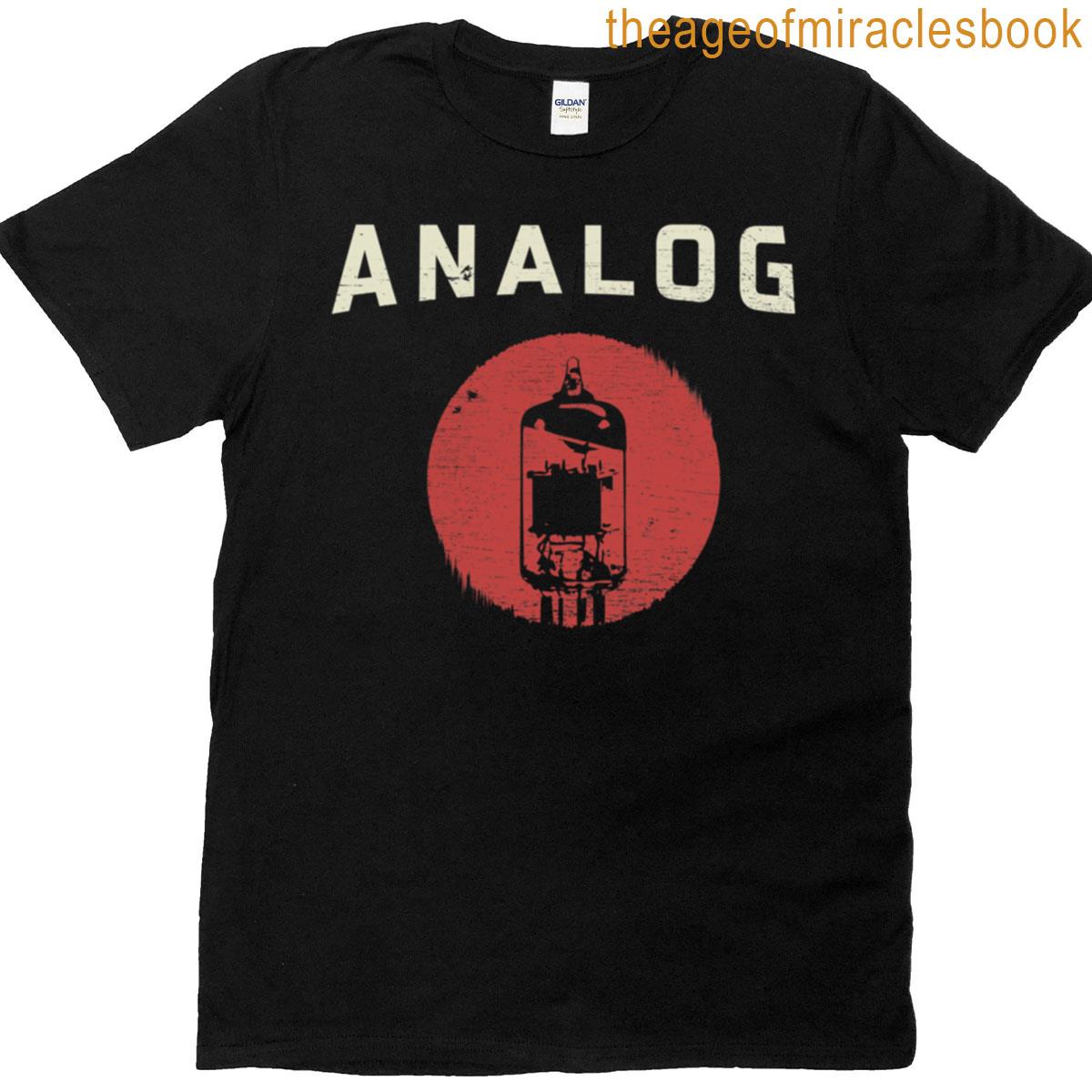 Vacuum Tube Analog Distressed Effect T-shirt