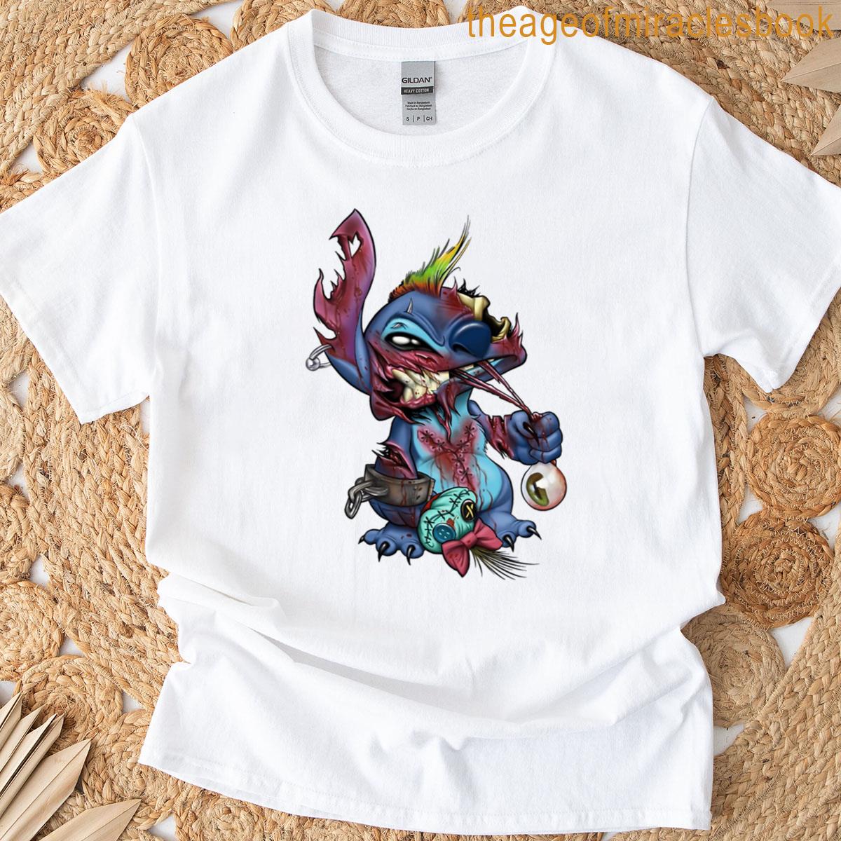 Zombie Halloween Stitch T-shirt Zombie Halloween Stitch T-shirt
