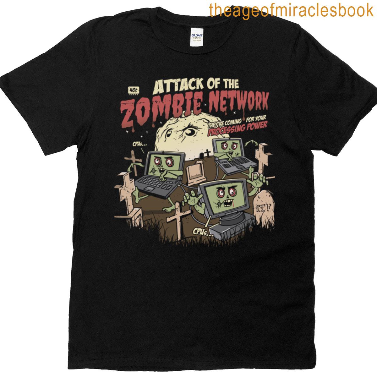 Zombie Network Funny Cybersecurity It Security T-shirt