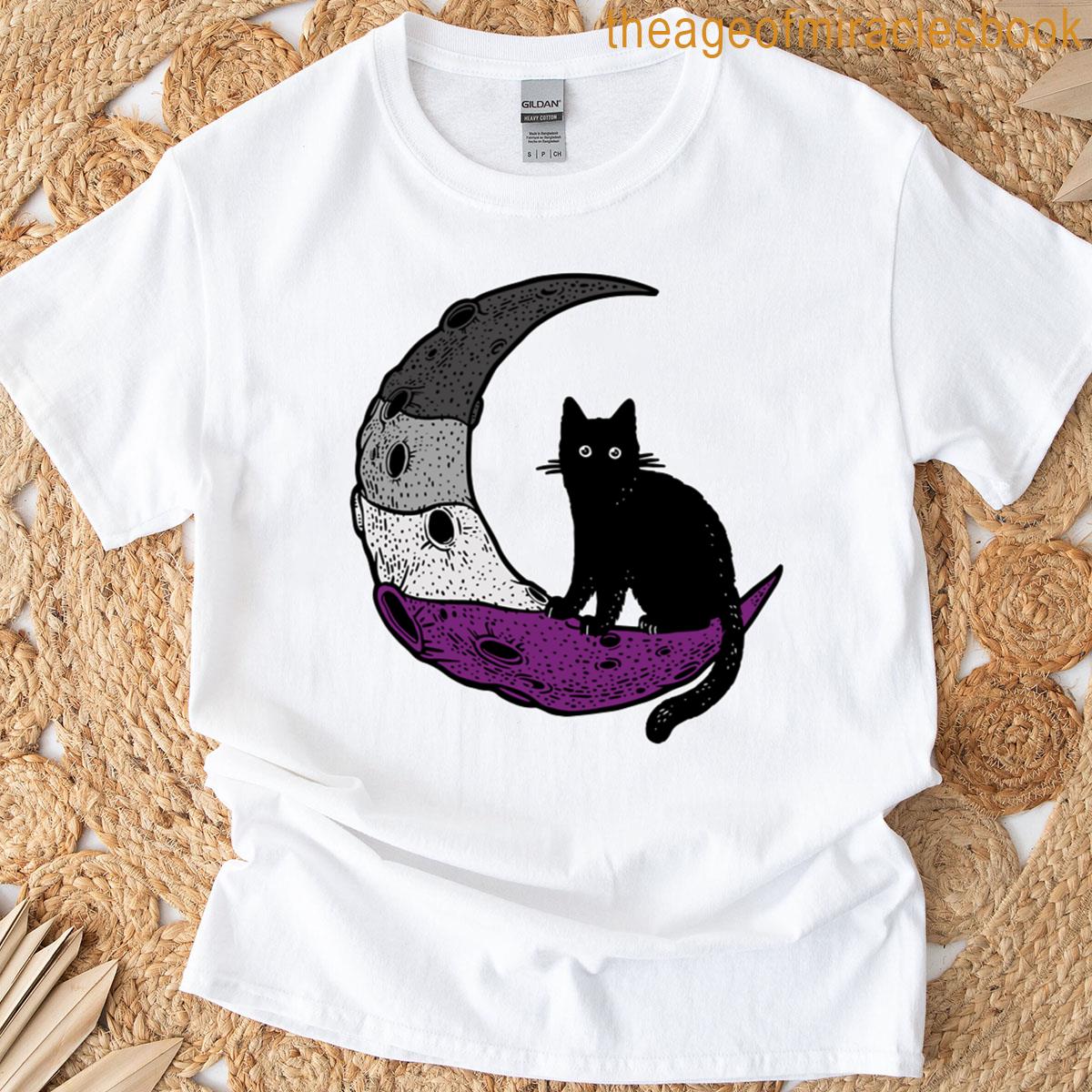 Asexual Moon Cat T-shirt