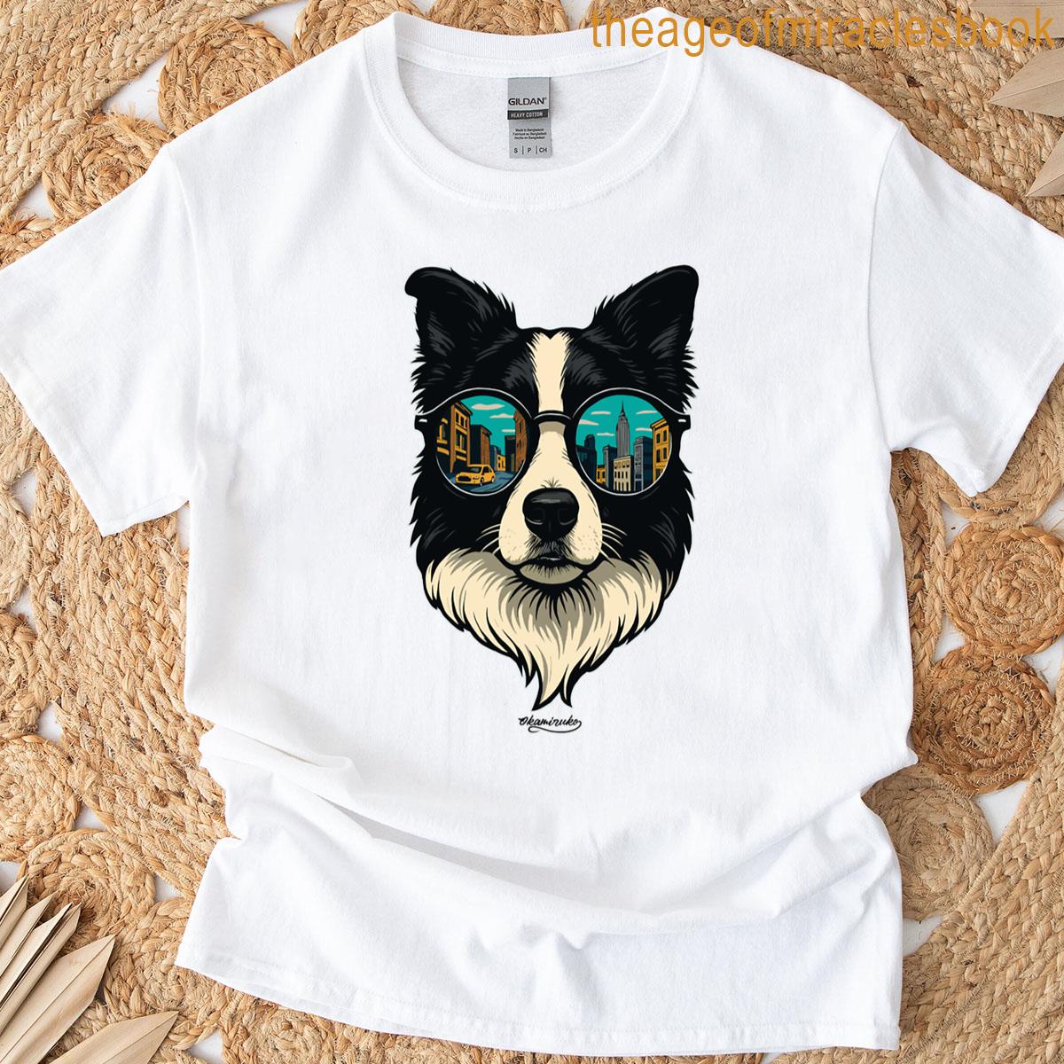 Border Collie With Sunglasses T-shirt