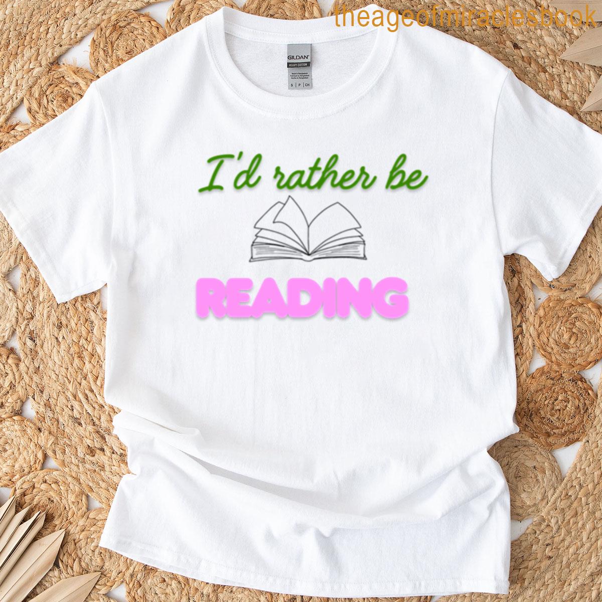 Id Rather Be Reading Oversized T-shirt
