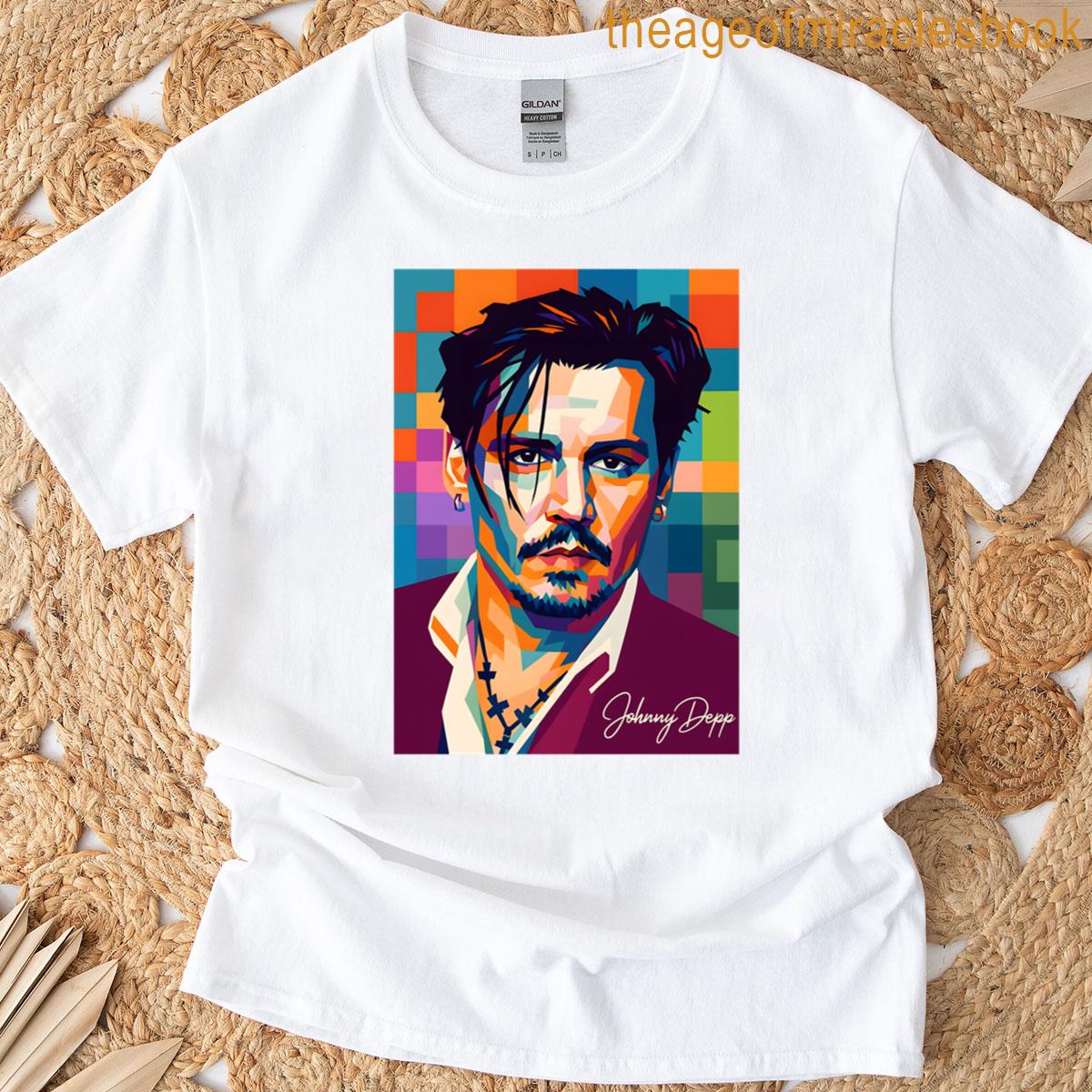 Johnny Depp Pop Art Oversized T-shirt