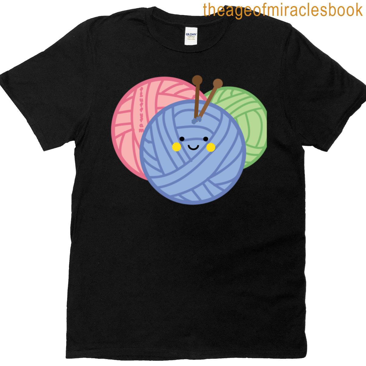 Knitting Yarn Cute Kit T-shirt