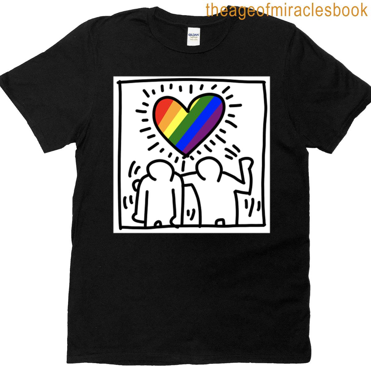 Pride Flag Haring T-shirt